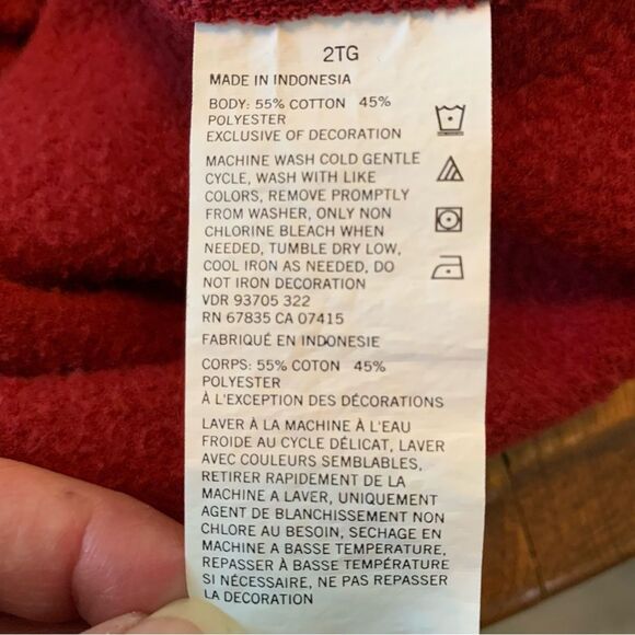 NAUTICA FLEECE QUARTER ZIP MENS 2XL RUST. - Picture 8 of 12